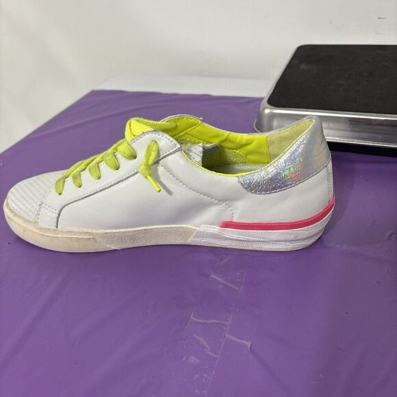 Dolce Vita Women's Zina Sneakers NEON MULTI LEATHER Sz 10 - Picture 5 of 13